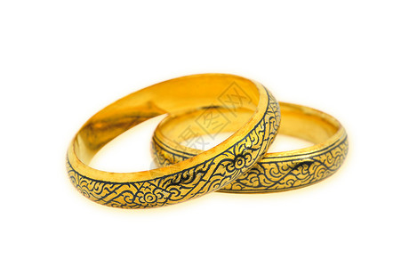 金金手镯复古金子戒指对象珠宝白色复兴背景图片