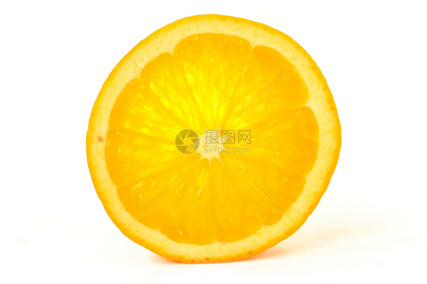 橙片水果白色食物茶点图片