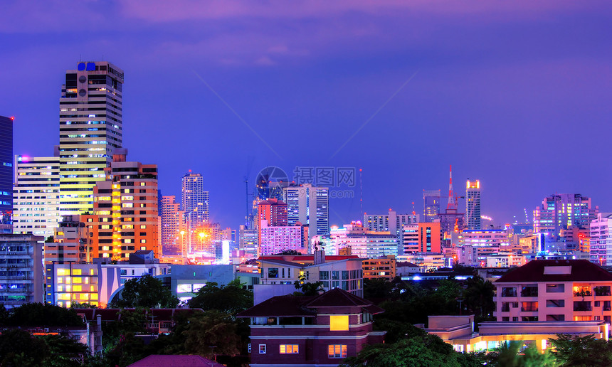 Bangkok 乐团城市风景城景摄影地标摩天大楼旅游首都市中心天际图片