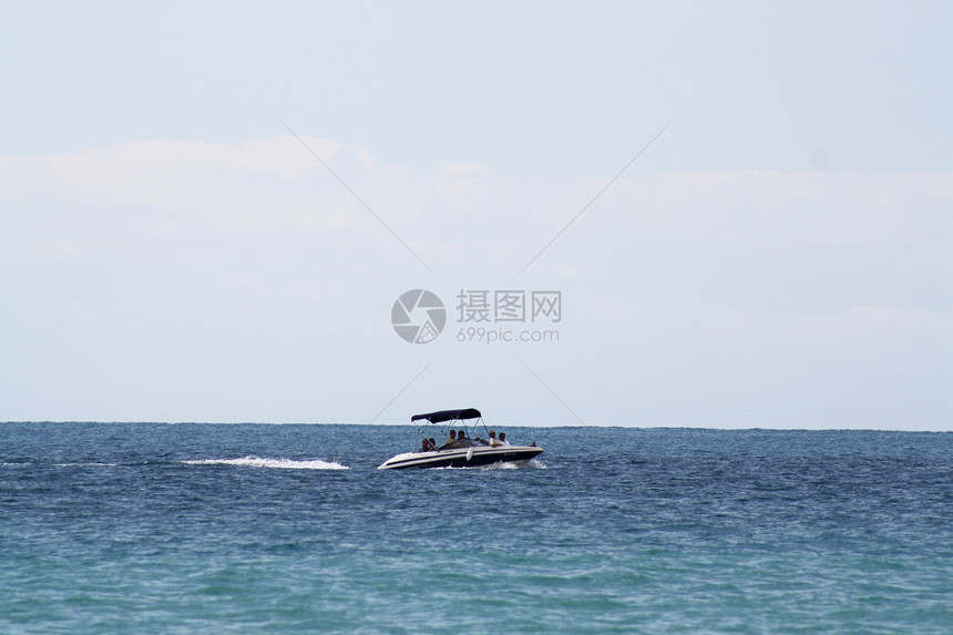 机动汽艇闲暇速度假期活力热带发动机引擎蓝色玩具生活图片