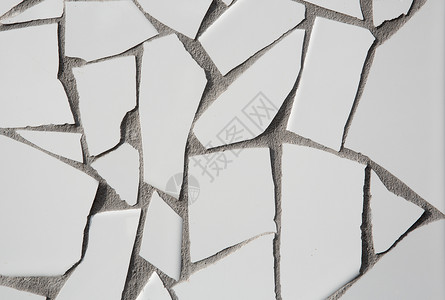 白色破碎瓷砖的特伦卡迪斯马赛克背景图片