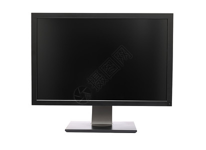 监测监视器黑色工作宽屏桌面晶体管电脑薄膜技术空白桌子背景图片