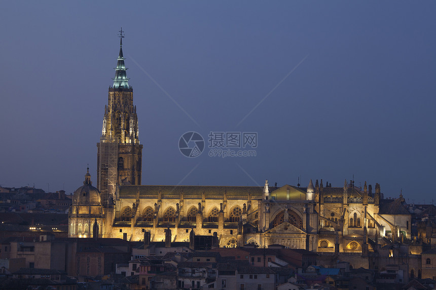 西班牙卡斯蒂利亚拉曼查托莱多大教堂图片
