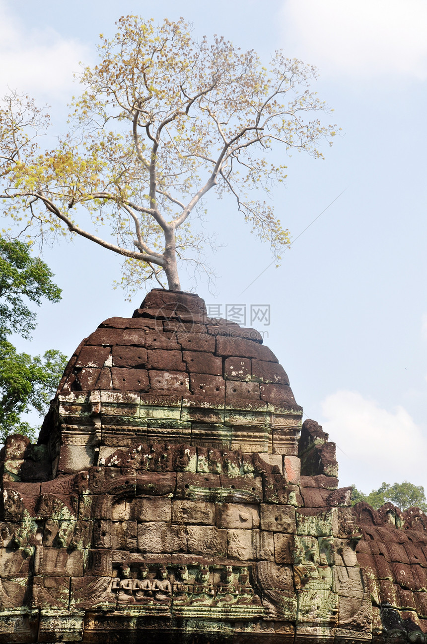 柬埔寨吴哥旅行艺术遗产宗教佛教徒收获地标雕塑天空文化图片