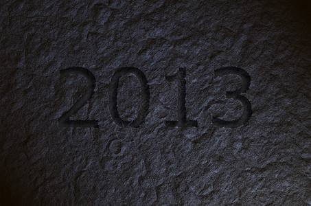 石数字2013年刻在石头上背景