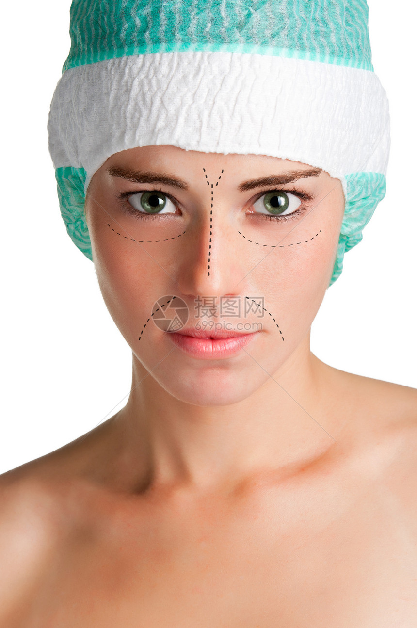 整型外科医生化妆品手术女士医院皮肤老化嘴唇眼睛治疗图片