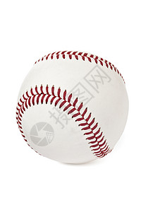 棒球球白色红色乐趣圆形团队垒球皮革接缝文化闲暇背景图片