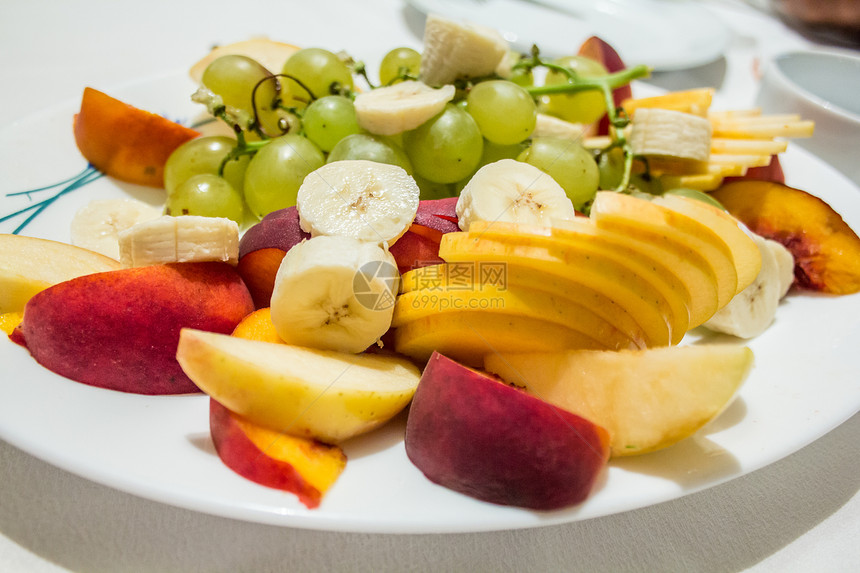水果块维生素健康饮食饮食生活方式食物美味绿色盘子甜食水果图片