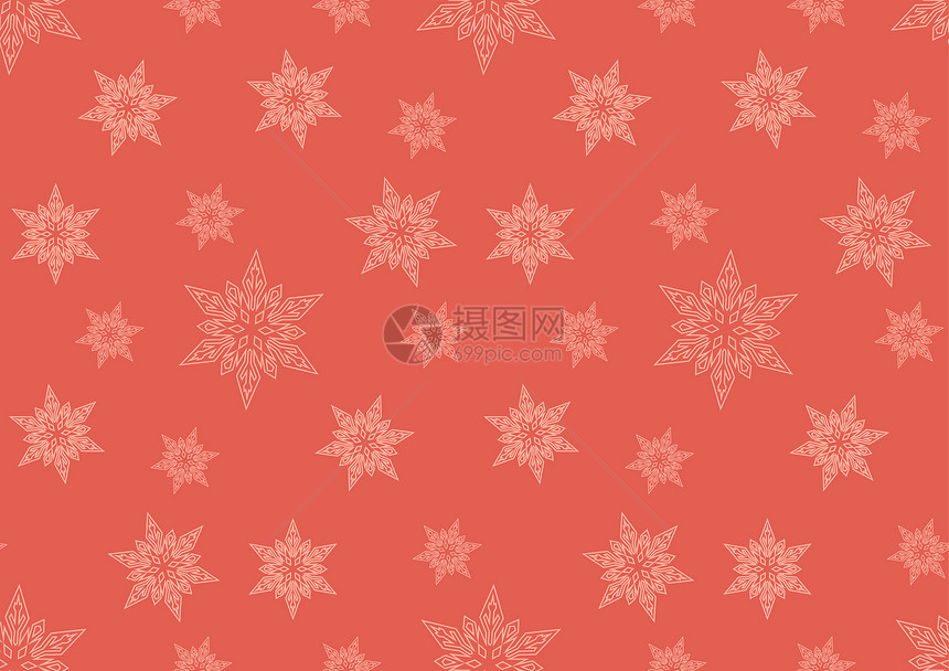 圣诞节的无缝背景新年云杉框架幸福玩具庆典雪花传统礼物季节图片