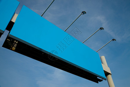 信号牌蓝色控制板天空空白交通路标运输木板车道旅行背景图片