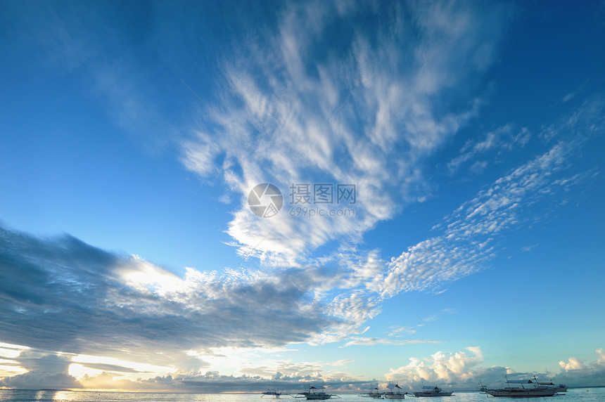 海上天空边缘海洋假期地平线热带风景蓝色海景旅行荒野图片