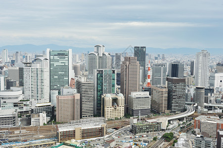 城市风景日本市中心高清图片