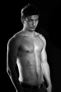肌肉人躯体力量成人运动主义胸饰躯干身体男性运动员二头肌背景图片