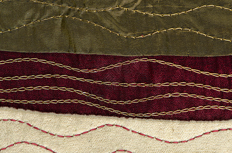 红布纹理织物皱纹纺织品折痕材料红色皮棉起球床单被单背景图片