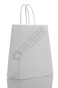 白皮书袋白色市场购物者工艺展示解雇销售礼物购物礼品袋背景图片