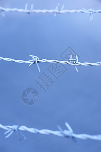 铁丝网金属危险边界栅栏螺旋安全剃刀背景图片