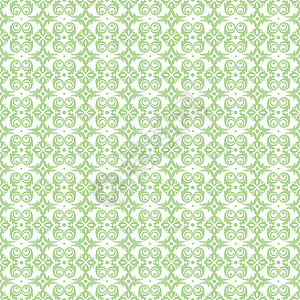 无缝裁缝花类模式绿色装饰条纹白色绘画墙纸插图叶子创造力背景图片