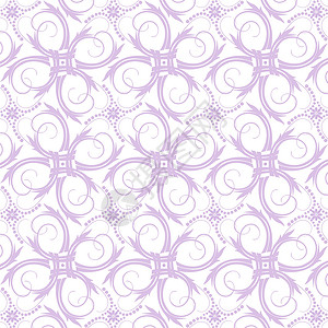 无缝裁缝花类模式白色绘画叶子紫色条纹装饰创造力插图墙纸背景图片