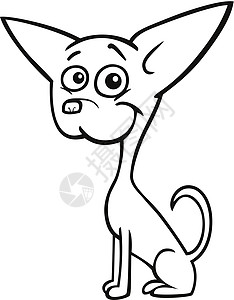 奇瓦瓦的彩色书狗漫画背景图片