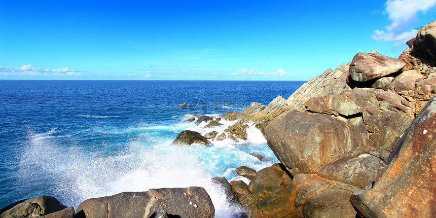 鲨鱼湾国家公园托尔托拉天堂海洋薄雾生态气候旅行岛屿热带国家石头图片