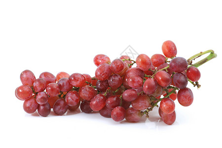 红葡萄水果食物白色背景图片