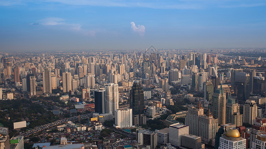 城市景色 曼谷鸟眼观鸟瞰图建筑学结构景观建筑财产大厦天空外观交通塔高清图片素材