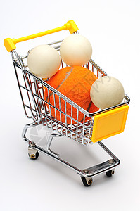 购物车 乒乓球和网球背景图片