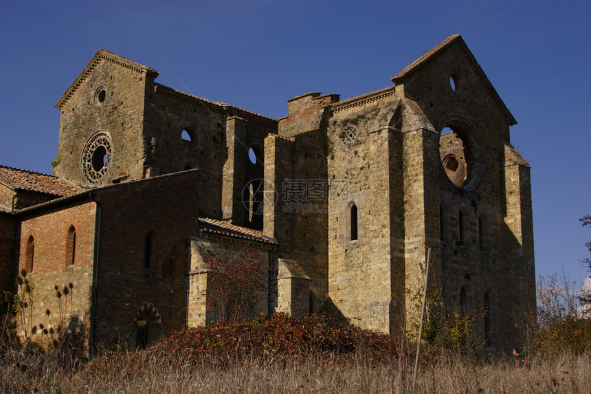 托斯卡纳游客旅游建筑地标废墟历史性建筑学图片