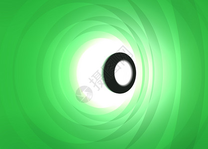 现代抽象背景图样插图 FS玻璃波浪状光学眼睛绿色背景图片