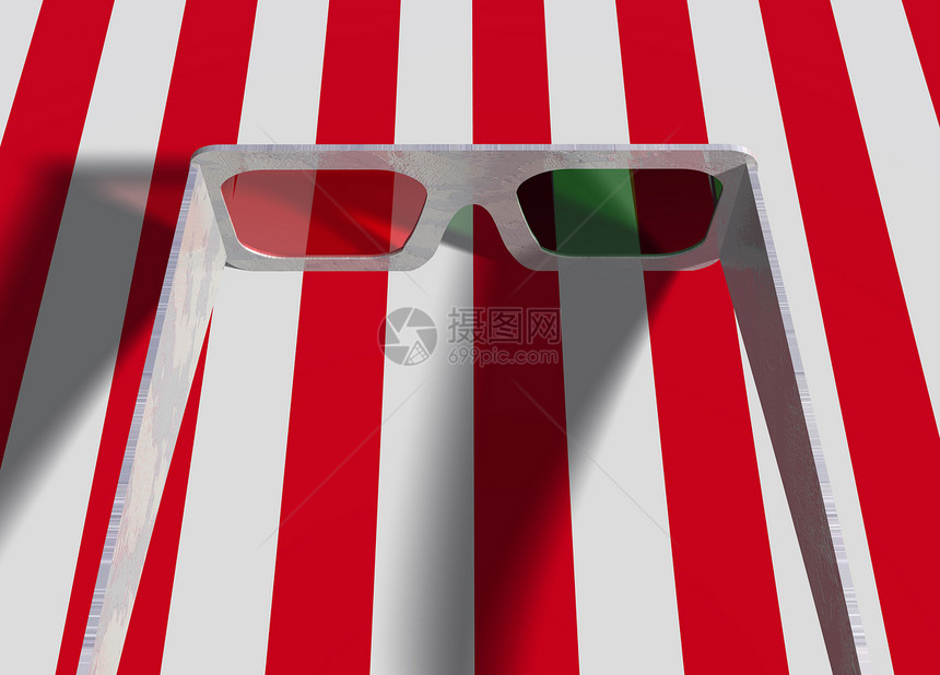 红色白层表面对等塑料3d玻璃玻璃图片