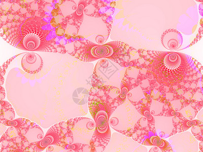 背景设计浅粉红螺旋分形 2d 模式背景图片