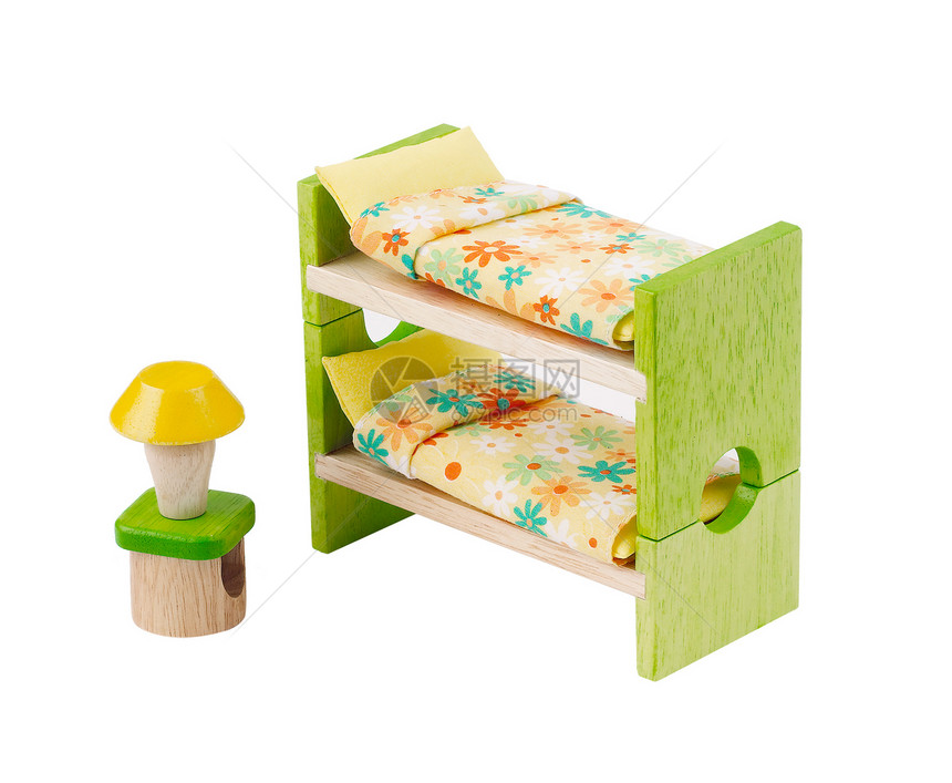 用于儿童学习装饰的木制床玩具家具孩子财产盒子风格地毯游戏室建筑等离子客厅娃娃图片