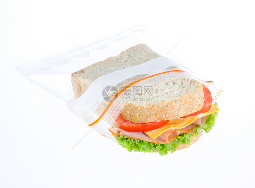 你的三明治总是在拉链袋里新鲜的图片