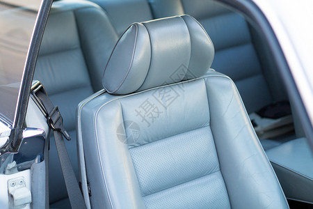 汽车皮革座椅白色灰色座位休息背景图片