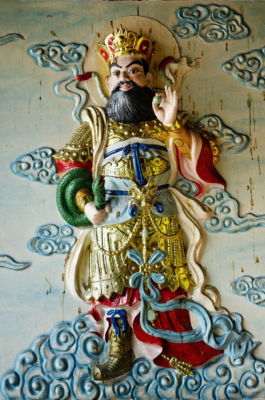 在中国神庙的雕塑中 霍吉米尼赫塞贡维特南寺庙情调宗教异国艺术壁画图片