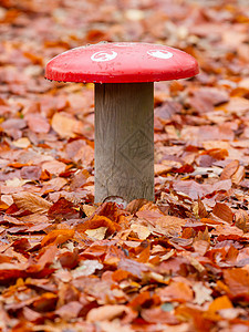 大金属蘑菇毒菌红色工作室树叶白色背景图片
