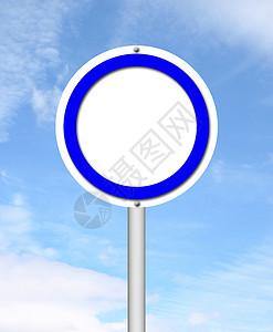 蓝天为空白圆形符号商业交通天空公告运输安全框架圆圈旅行街道背景图片