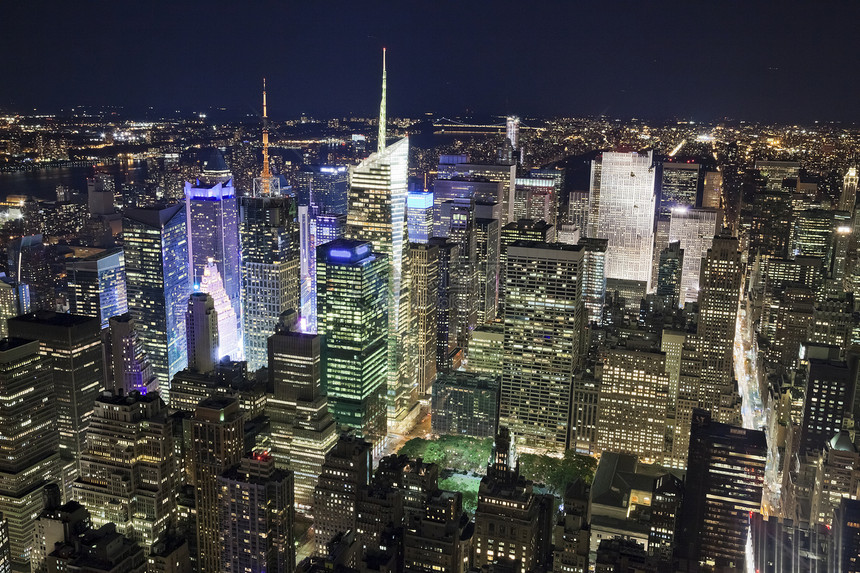 夜里纽约市上城市图片