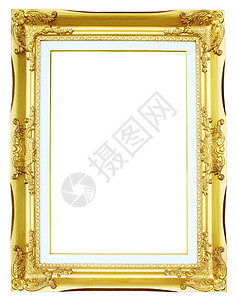 白色的金金色框图画正方形装饰品木头绘画框架金子手工博物馆展览艺术背景图片