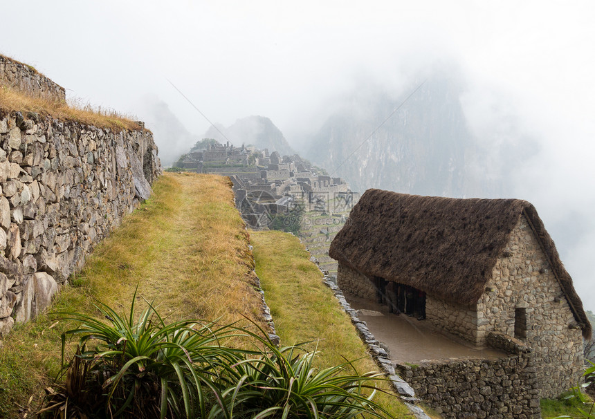 秘鲁库斯科地区的村庄建筑梯田建筑学建筑物旅游踪迹遗产地标废墟图片