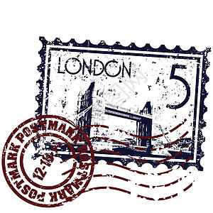 孤立的伦敦图标矢量插图首都历史英语纪念碑甲板划痕背景图片
