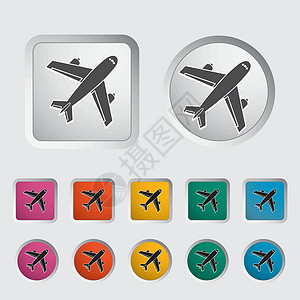 机场图标冒险航空飞行运输按钮乘客航班插图航空公司旅行背景图片