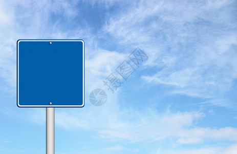 蓝色空白符号营销街道海报插图广告牌宣传展示城市木板账单背景图片