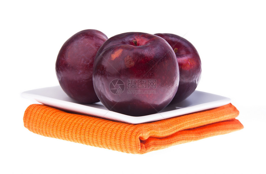 Plum 背景的李梅水果团体浆果小吃食物美食李子饮食紫色果皮图片