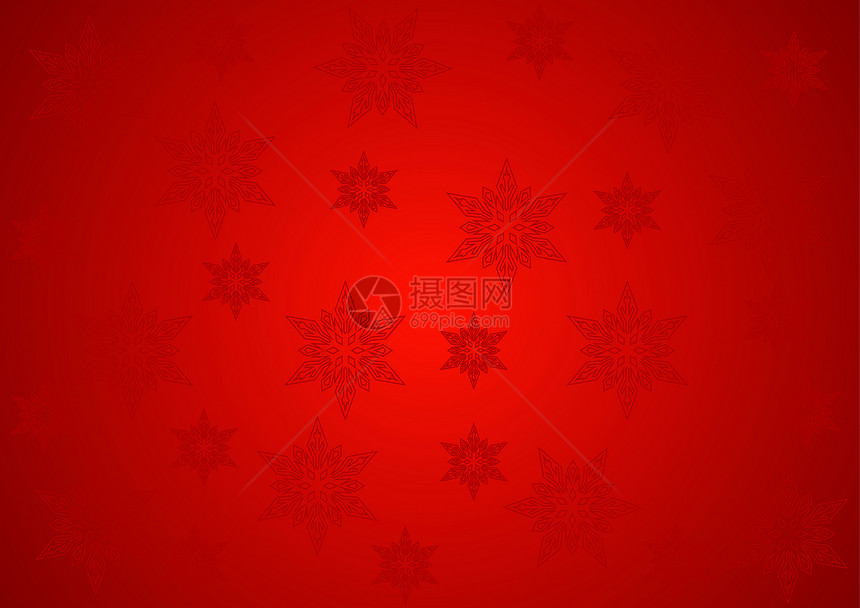 圣诞节和新年的无缝模式雪花庆典季节红色传统幸福装饰品框架图片