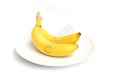 两根香蕉黄色水果食物背景图片