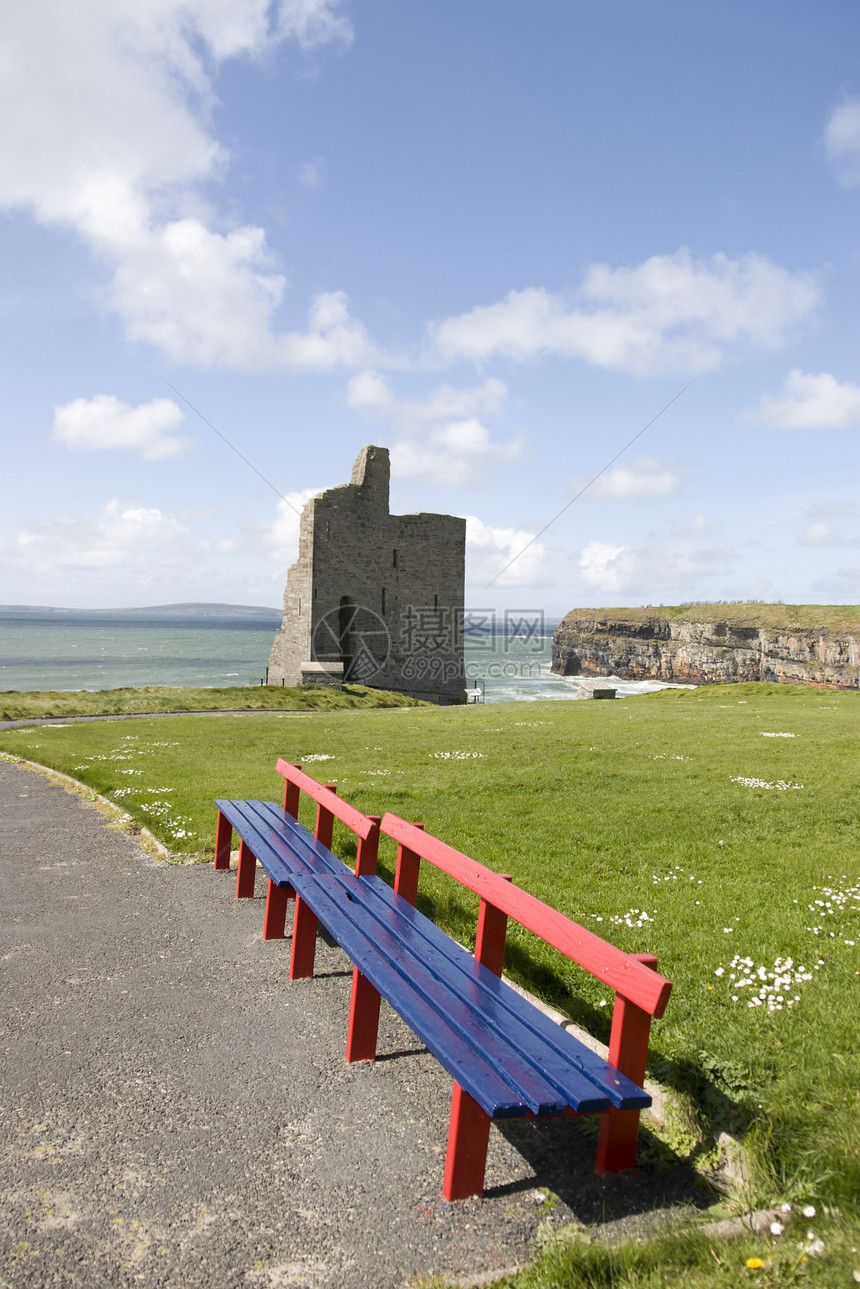 Ballybunion城堡沙滩和悬崖图片