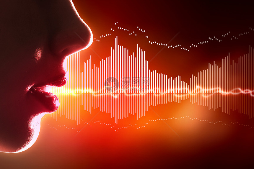 声音波插图收音机立体声记录嗓音展示工作室技术波形音乐低音图片
