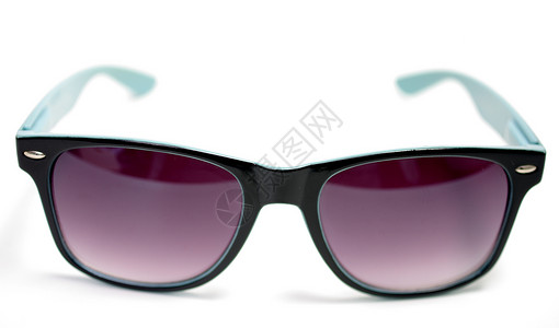 孤立的太阳镜塑料眼镜衣服框架配饰背景图片