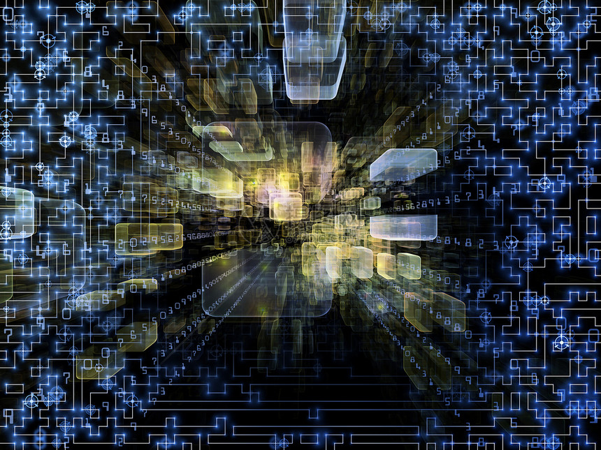 虚拟空间光化计算机墙纸科学网络立方体数字元素技术数学设计图片